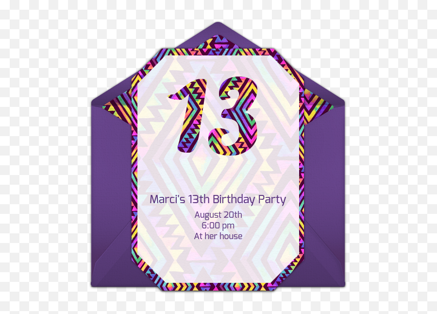 Free Neon 13th Birthday Invitations - Horizontal Emoji,Emoji Party Invitations Printable