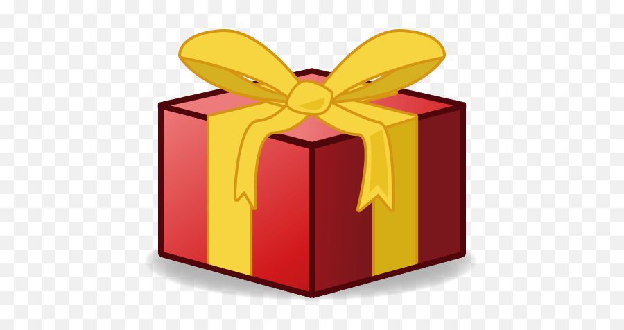 Wrapped Present - Transparent Gift Emoji,Gift Emoji