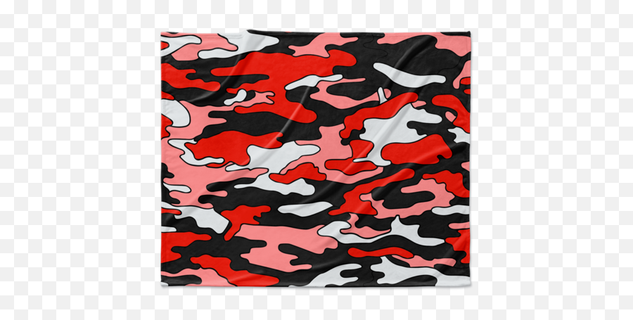 Blankets - Red And Black Camouflage Emoji,Emoji Blanket Walmart