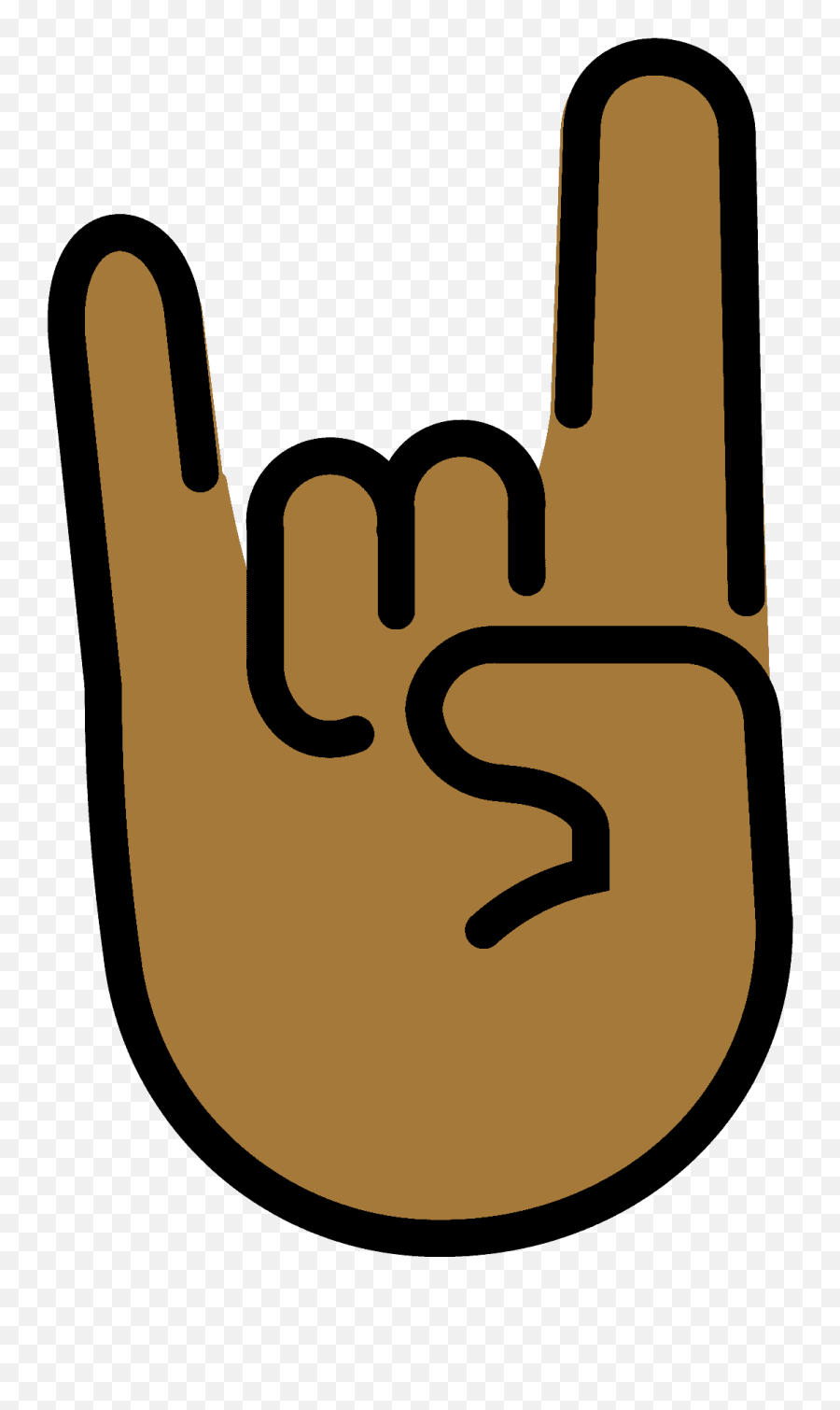 Sign Of The Horns Emoji Clipart - Sign Language,Vulcan Salute Emoji For Android