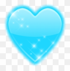 Sparkling Blue Heart Psd Official Psds - Roblox T Shirt Heart Emoji,Blue Heart Emoji