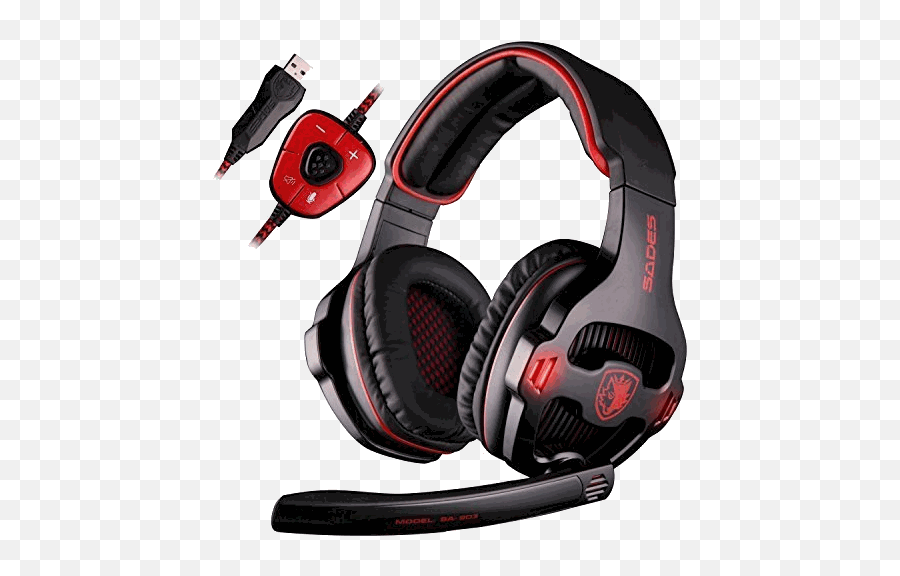 Netnerds - Sades Gaming Headset Red Emoji,Emoji Free Awesomest Software