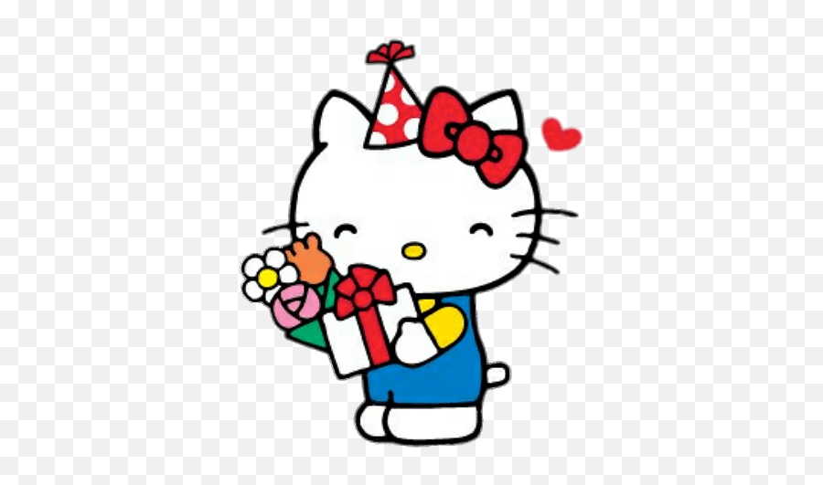 Hello Kitty Birthday Girl Transparent - Transparent Birthday Hello Kitty Png Emoji,Hello Kitty Emoji Outfit