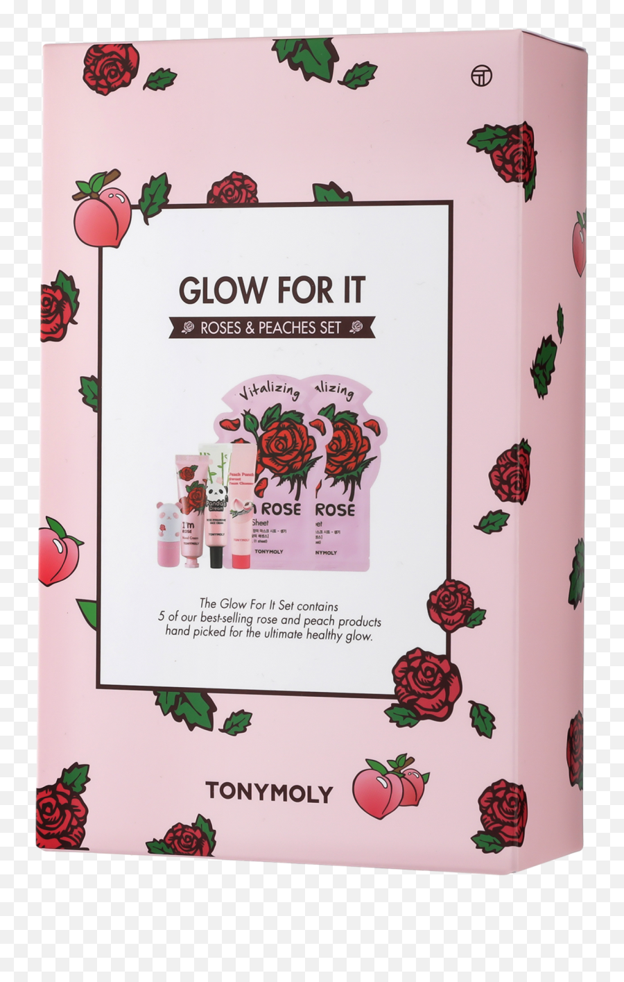 Glow For It - Rose And Peach Skincare Set Rose Emoji,Glowing Star Emoji