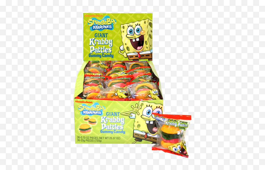 Download Spongebob Squarepants Giant Krabby Patties Gummy - Spongebob Krabby Patty Gummies Emoji,Krabby Patty Emoticon Facebook