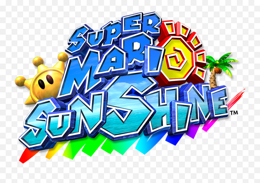 Super Mario Sunshine - Steamgriddb Super Mario Sunshine Logo Emoji,Steam Emoticon Palm