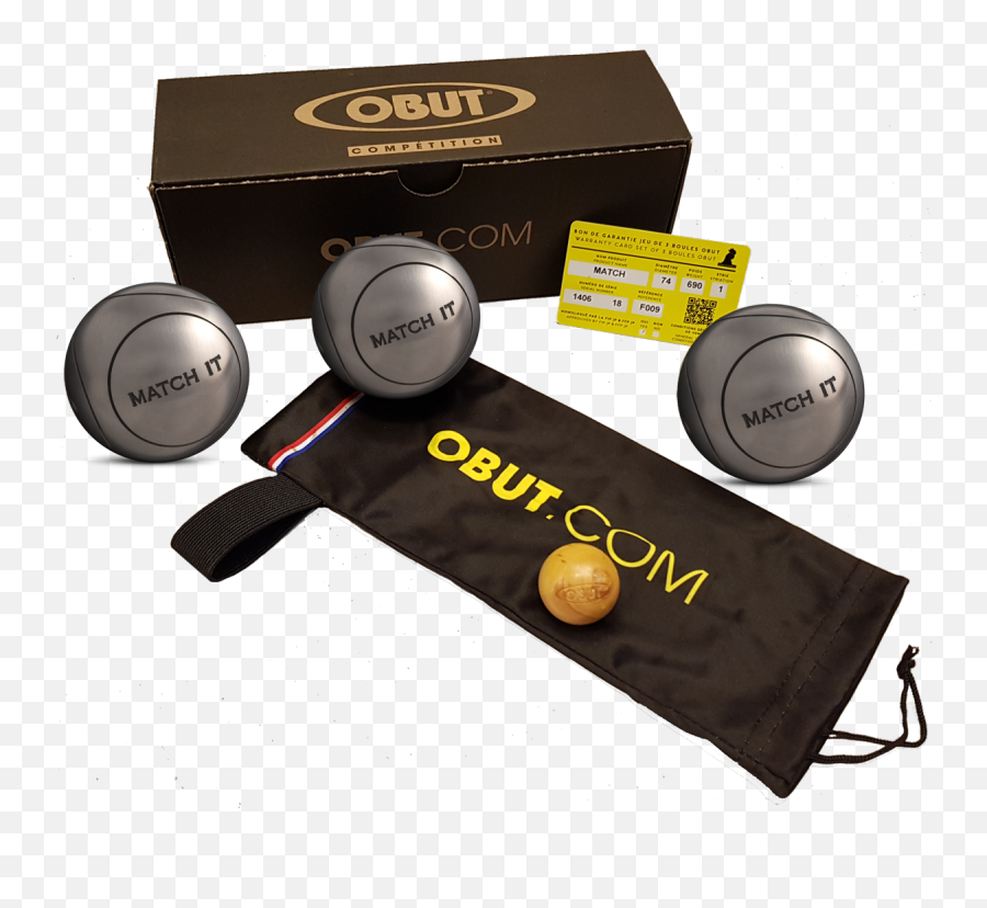 Obut Boulekugeln Dual Inox Loisir 3er Set Boules - La Boule Obut Emoji,Tiner And Emoticons