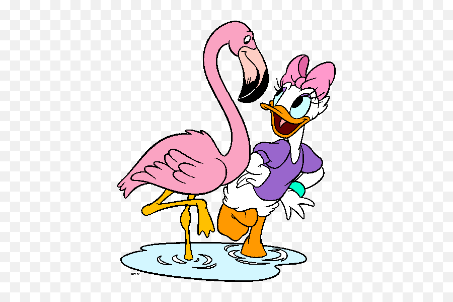 Disney Pictures Disney Wallpapers - Daisy Duck With A Flamingo Emoji,Darkwing Duck Emoticon