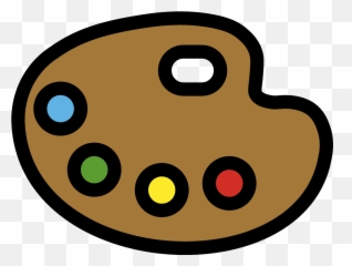 Artist Palette Emoji Clipart - Creativity Badge,Art Palette Emoji