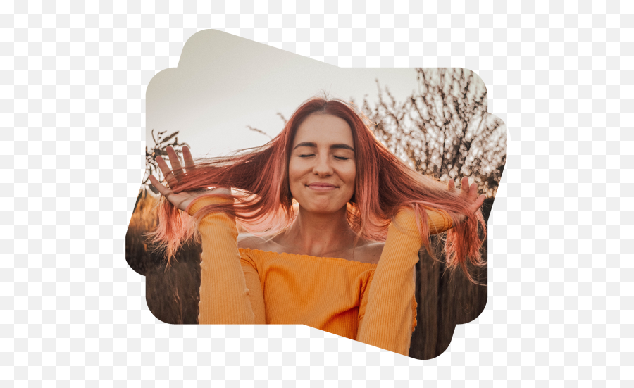 Hair Color Changer - Change Your Hair Color Online Picsart Happiness Emoji,Red Haired Computer Girl Emojis