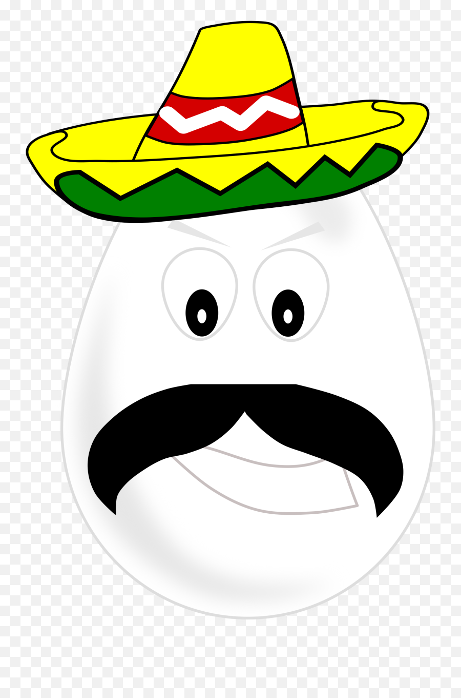 Cartoon Mexican Egg Clipart Free Image - Mexico Egg Emoji,Mexican Emoticon Free Download