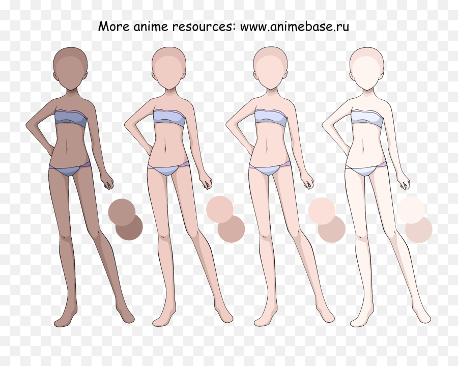 Pose Templates For Drawing Anime And Manga - Skin Color Palette Anime Emoji,Anime Emotion Templates
