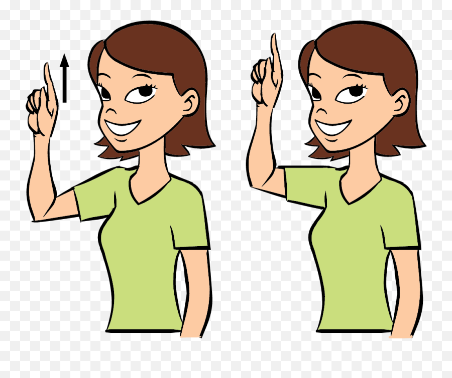 Up - Say Clown In Sign Language Emoji,Pointing Finger Smile -emoticon -stock