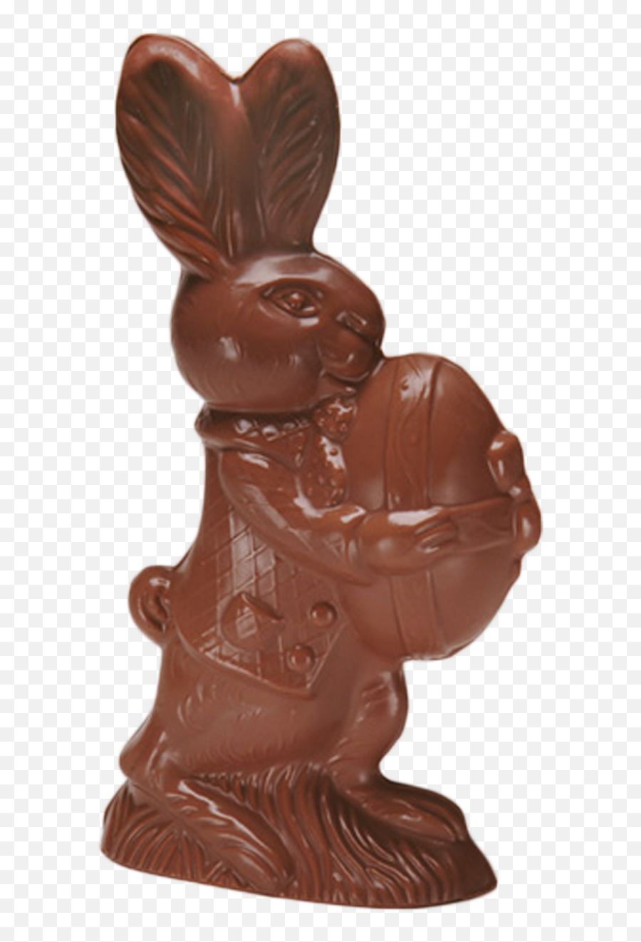 Easter Chocolate Egg Rabbit - Solid Emoji,Bunny Holding Cake Emoticon