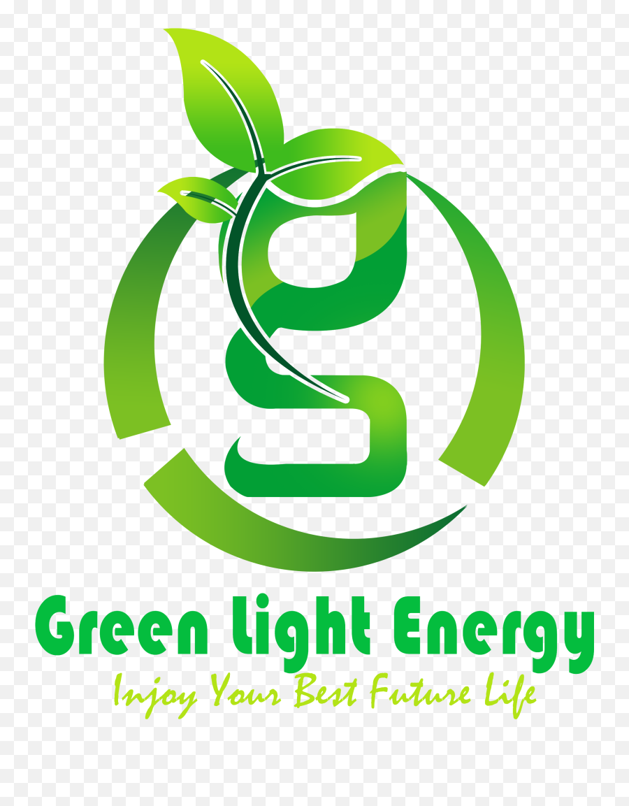 Eco Green Light Energy Logo Design - Vertical Emoji,Green Light Emoticon