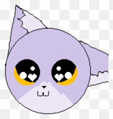 A Cute Purple Cat - Dot Emoji,Kitty Emoticon Kawaii