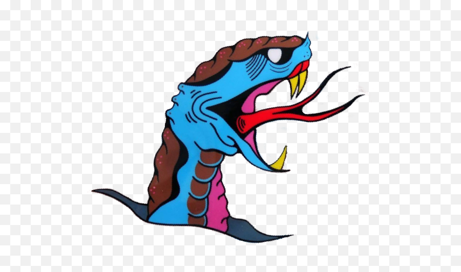 Stickergang Snake Predator Colorful Sticker By Robær - Mythical Creature Emoji,Predator Emoji