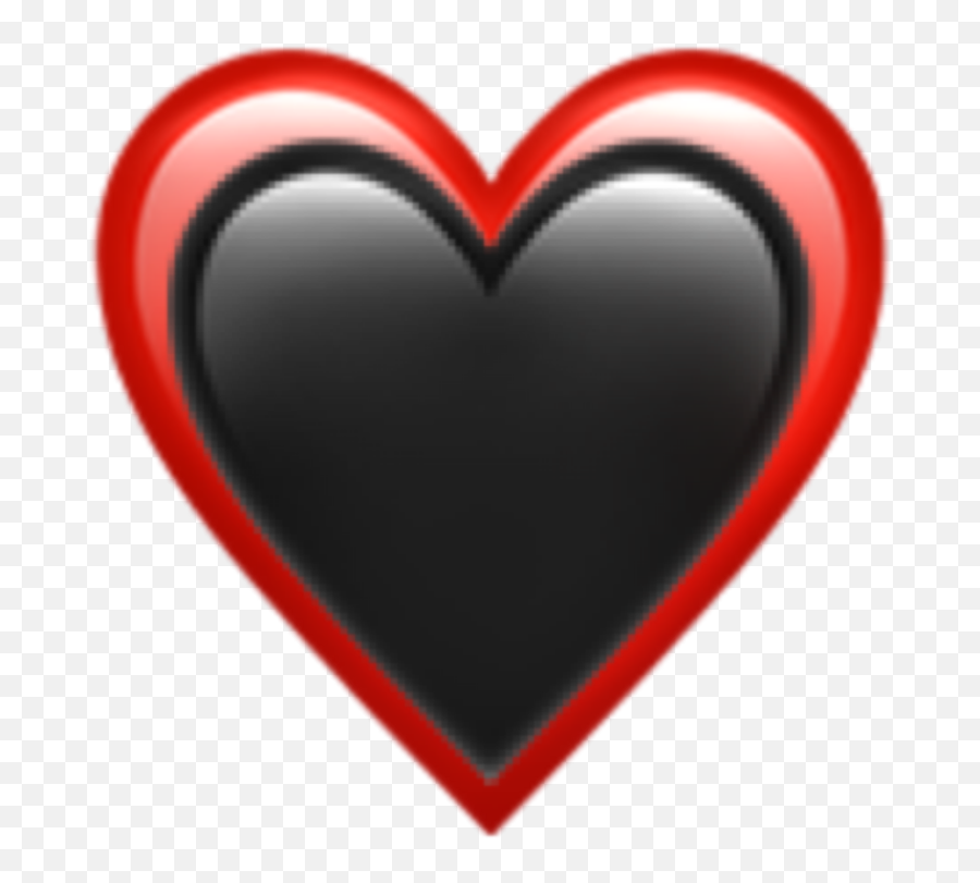 Red Black Emoji Heart Sticker By,Red B And Red A Emojis