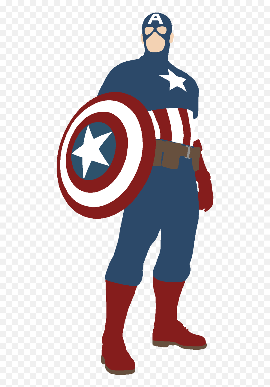 Captain America Iron Man Spider - Silhouette Captain America Vector Emoji,Captain Marvel Emoji