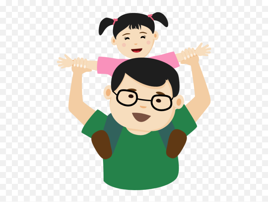 Free Online Father And Daughter Man - Bapak Dan Anak Clip Art Emoji,Riding Crop Emoji