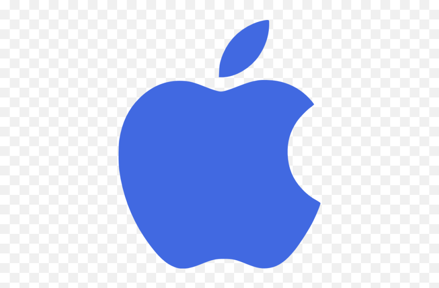 Royal Blue Apple Icon - Free Royal Blue Site Logo Icons Emoji,Apple Gun Emoticon