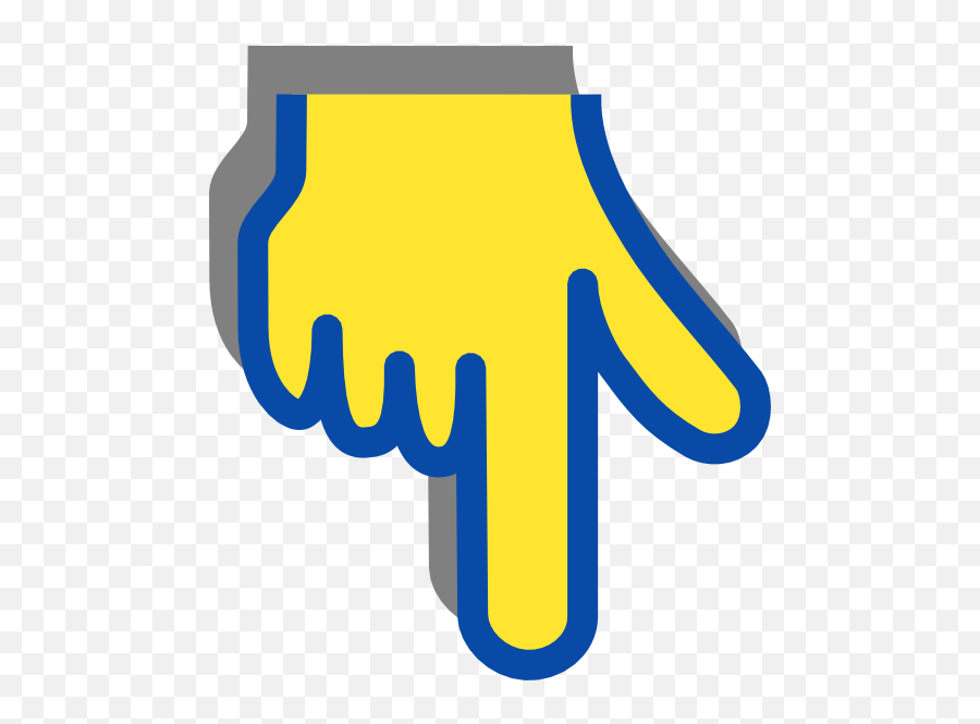 Finger Clipart Pointed Finger Picture - Finger Pointing Down Png Emoji,Finger Pointing Down Emoji