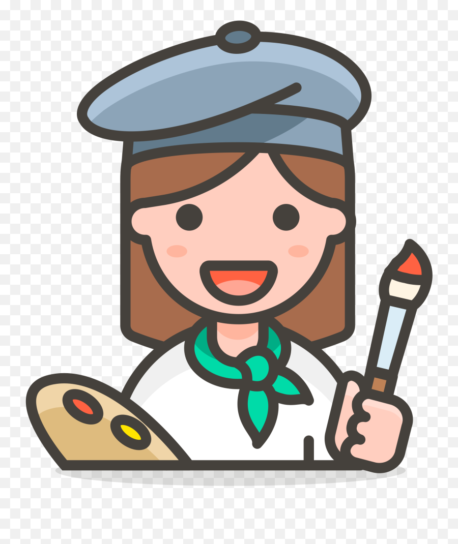 File172 - Womanartist2svg Wikimedia Commons Emoji,Coding Women Emojis