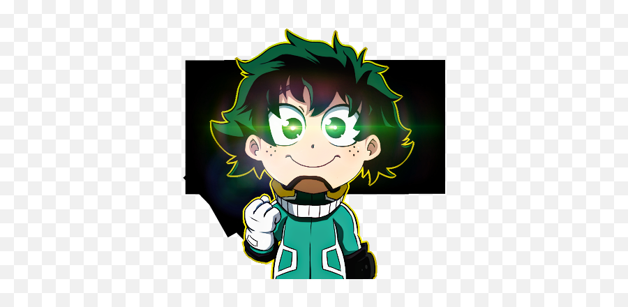 Nani Sticker By Deku - Transparent Izuku Chibi Png Emoji,Nani Emoji