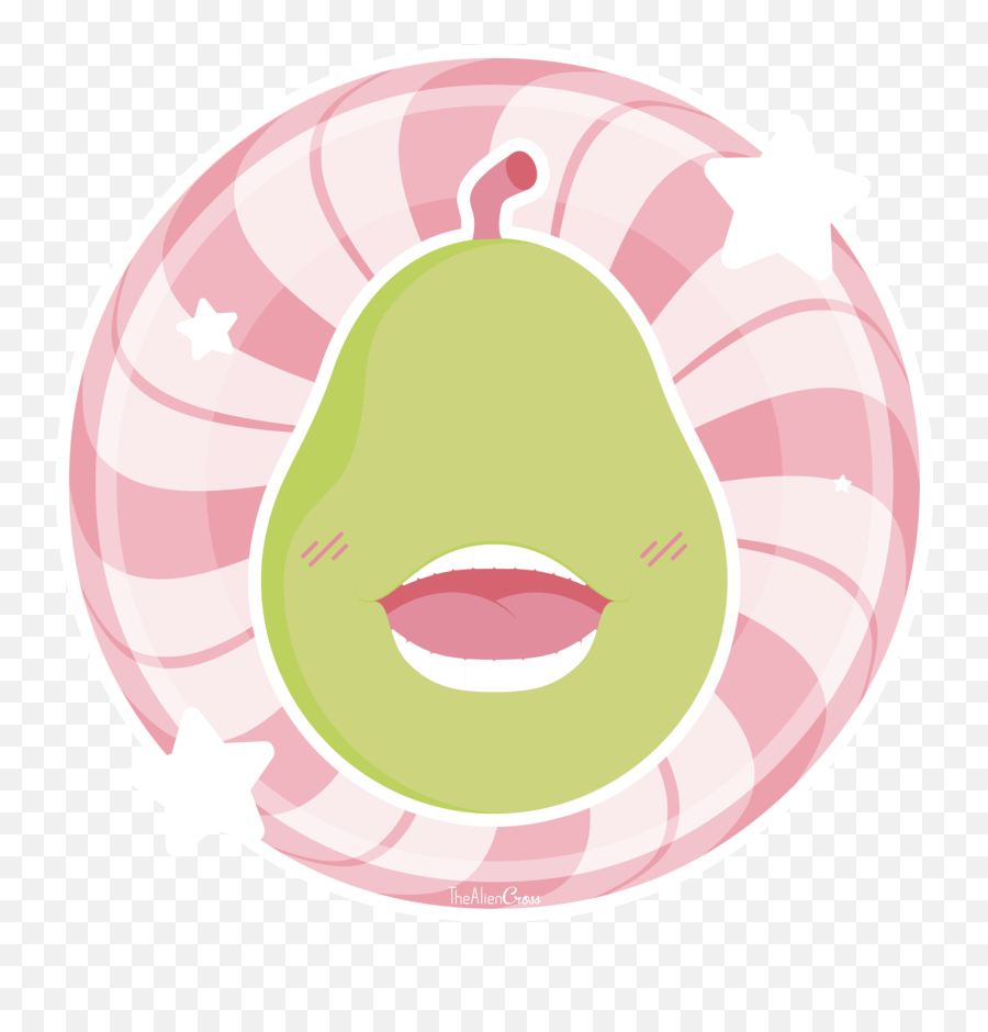 Pear Clipart Kawaii Transparent Free For Download On - Happy Emoji,Chillin Emoji