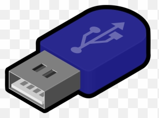 Blue Usb Flash Drive Clipart - Pendrive Clipart Emoji,Emoji Flash Drive