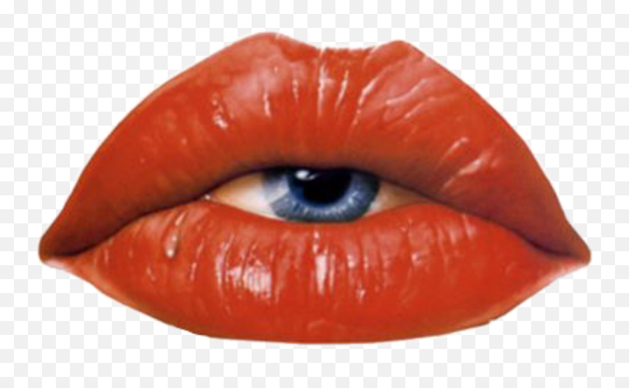 Illusion Lips Eye Red Sticker By Saima Hutri - Surrealism Png Emoji,Eye Lips Eye Emoji