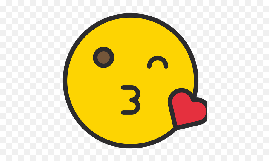 Face Blowing A Kiss Emoji Icon Of - Happy,Blowing Kisses Emoji