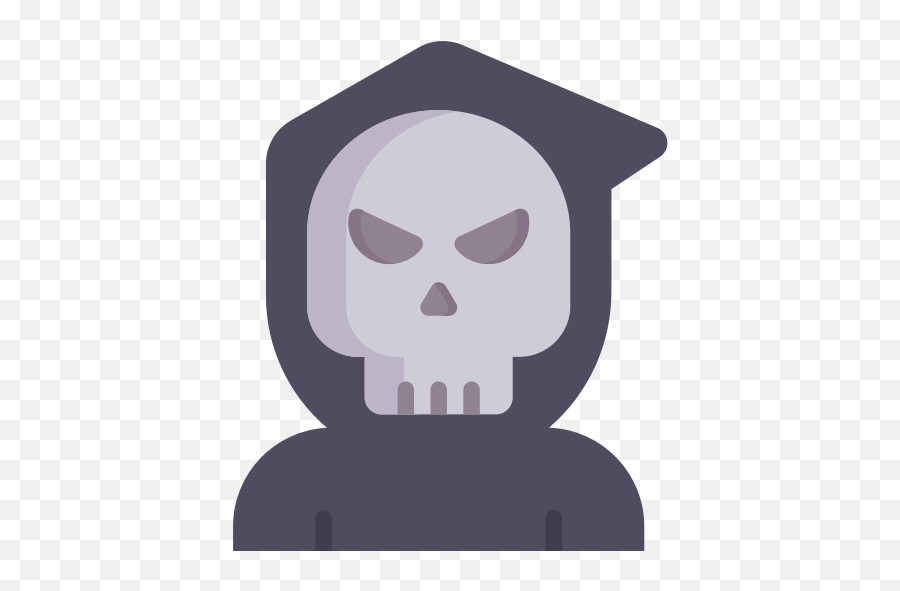 Frightening Grim Reaper Halloween Scary Spooky Terror Icon - Fictional Character Emoji,Grim Reaper Emoji