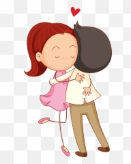 Cartoon Couples Hugging Clipart - Love Quotes For Fiance Emoji,Twins Emoji Costume