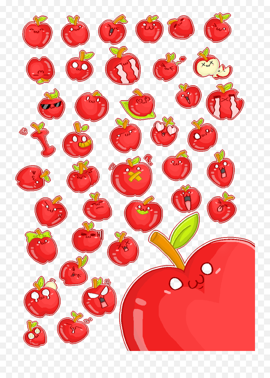 40 Apple Icons Pixeljoint - 40 Apples Emoji,Emotion Buddy Icons