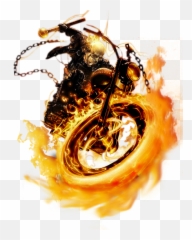 Download Ghost Rider Face Transparent Png - Ghost Rider Bike Ghost Rider Bike Png Emoji,Ghost Emoji Png