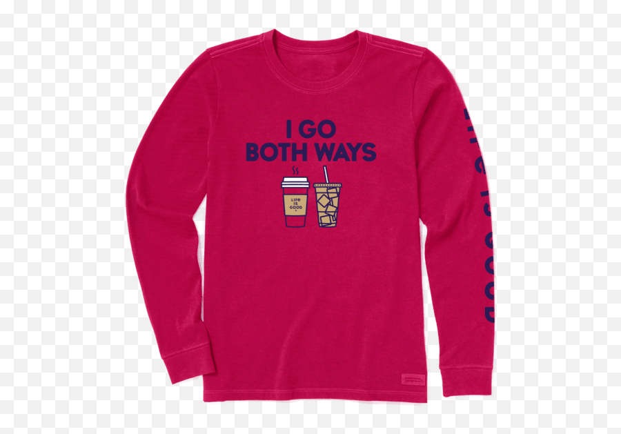 Both Ways Coffee Crusher Long Sleeve - Long Sleeve Emoji,Emoji Answers 65