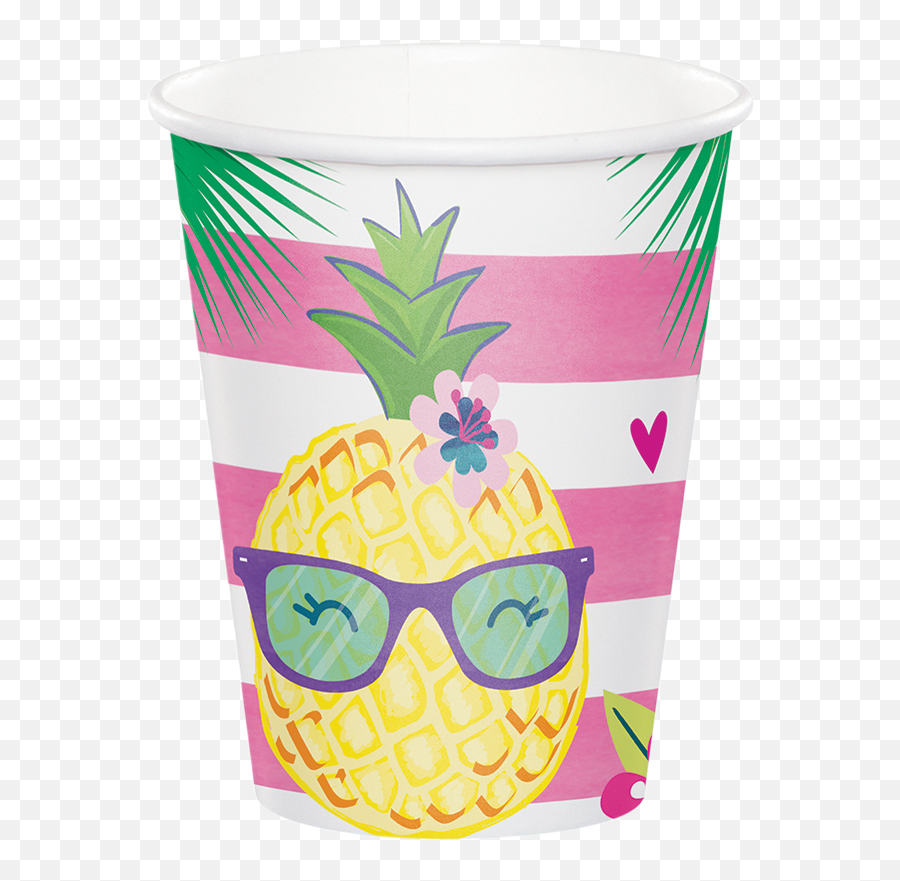 Pineapple U0027nu0027 Friends Paper Cups 8 - Party Emoji,Pineapple Emoji