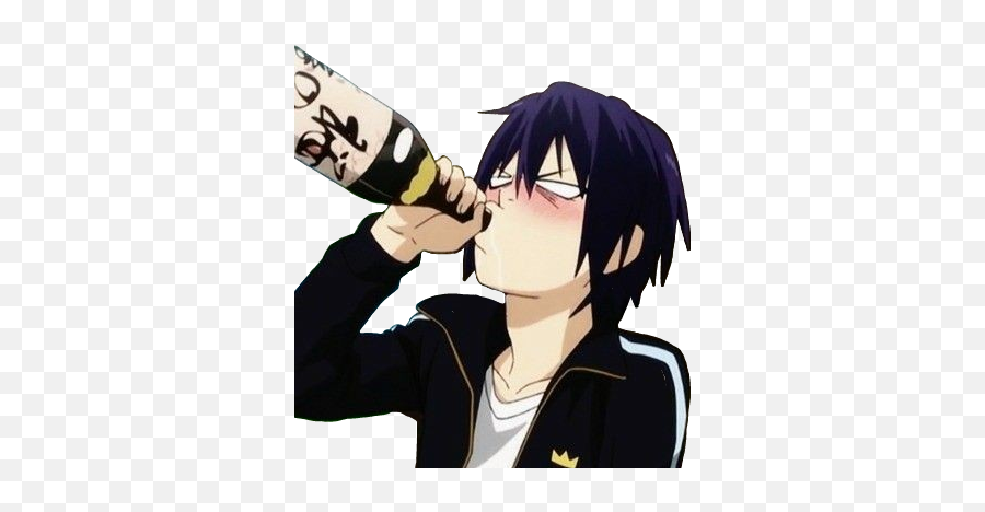 Yato Animeboy Sticker By Enthusiastic Maniac - Goals De Mejores Amigos Anime Emoji,Find The Emoji Drunk