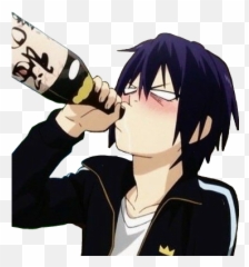 Yato Animeboy Sticker By Enthusiastic Maniac - Goals De Mejores Amigos Anime Emoji,Find The Emoji Drunk