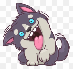 Hank The Husky - Dog Emoji,Husky Emotions