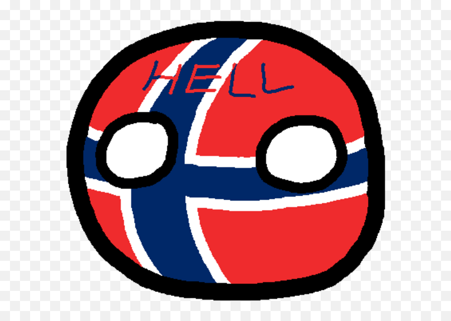 Hellball Norway Polandball Wiki Fandom - Rasengan Eye Emoji,Hail Emoticon