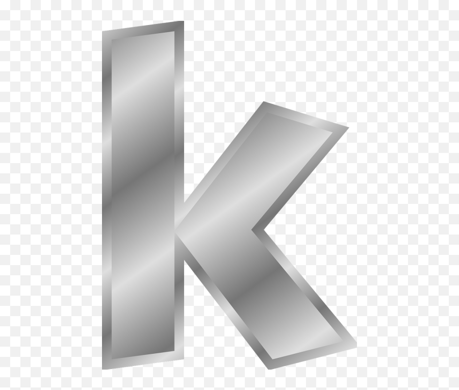 Language German Learn Means Of - Transparent Silver Letter K Emoji,German Symbols For Emotions