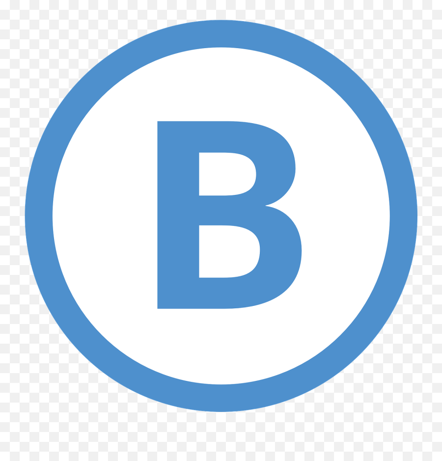 B Sign Symbol Traffic Transportation - Dot Emoji,B&w Emotion