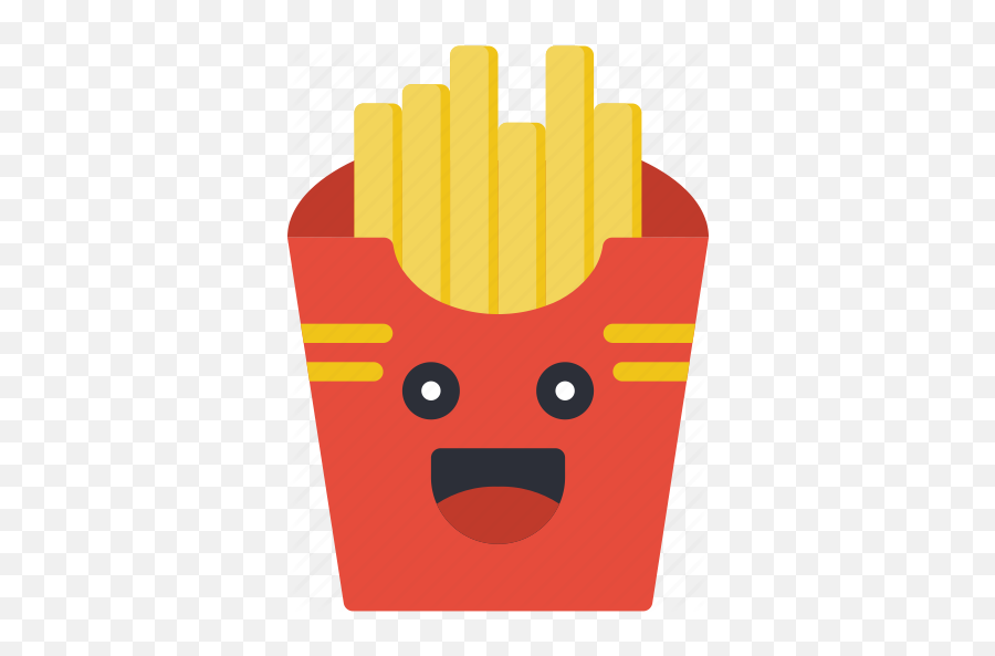 Chips Fast Food Fries Happy Smiley - Happy French Fries Png Emoji,French Fry Emoji
