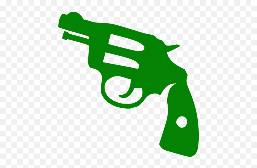 Green Gun 2 Icon - Pink Gun Icon Png Emoji,Gatling Gun Emoticon
