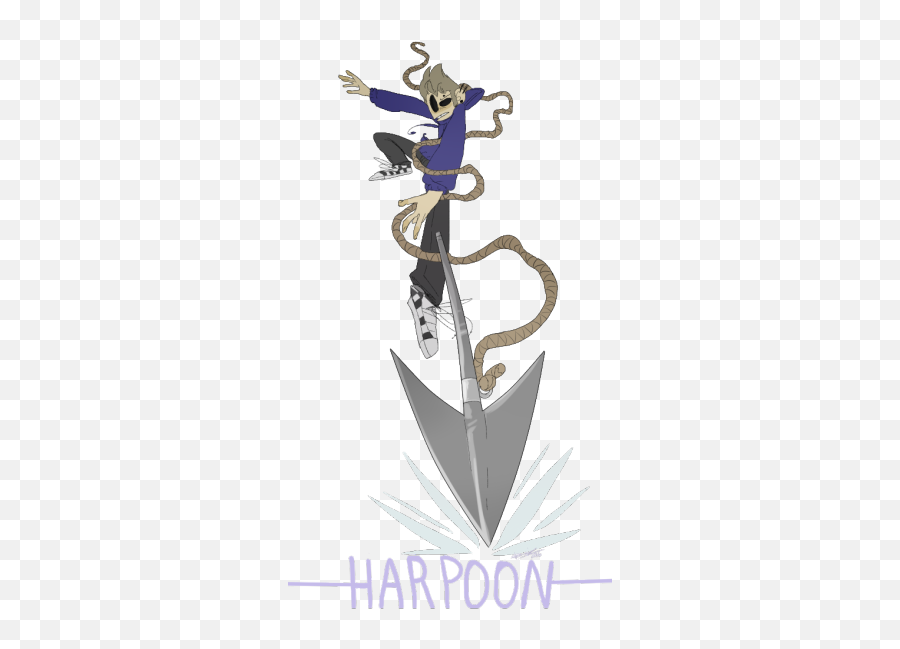 Eddsworld - Eddsworld Tom Harpoon Gun Emoji,Spoons Emotion