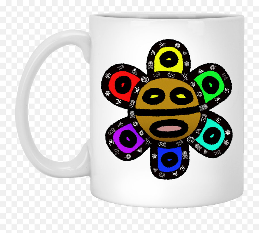 Taino Sun God 11 Oz White Mug Emoji,Pride Emoticon