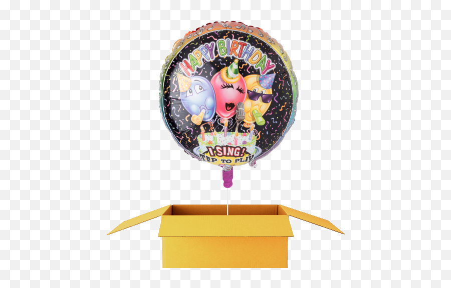 Musikballon 3 Singende Smileys - 71cm Sing Pony Balloon Emoji,Emojis Für Erwachsene