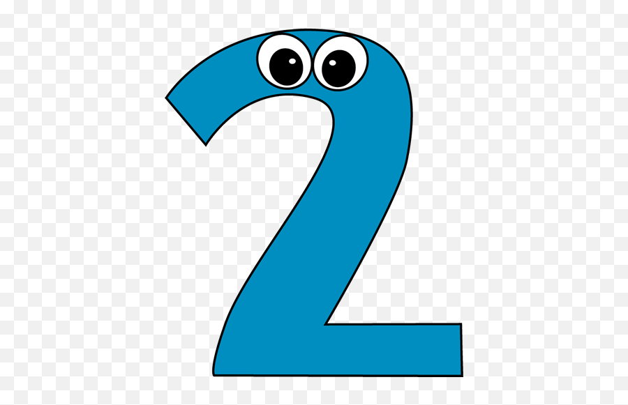 Numbers Preschool Math - Number 2 Cartoon Transparent Background Emoji,Emotion Numbers Art Meme